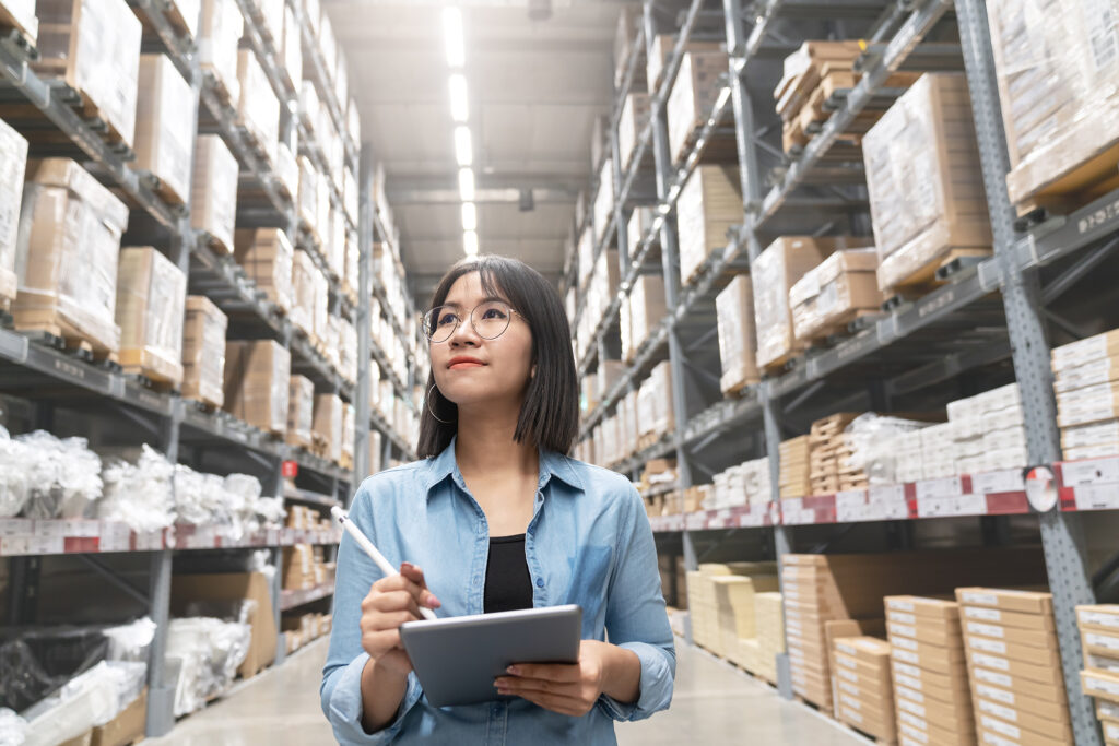 woman evaluating international payments