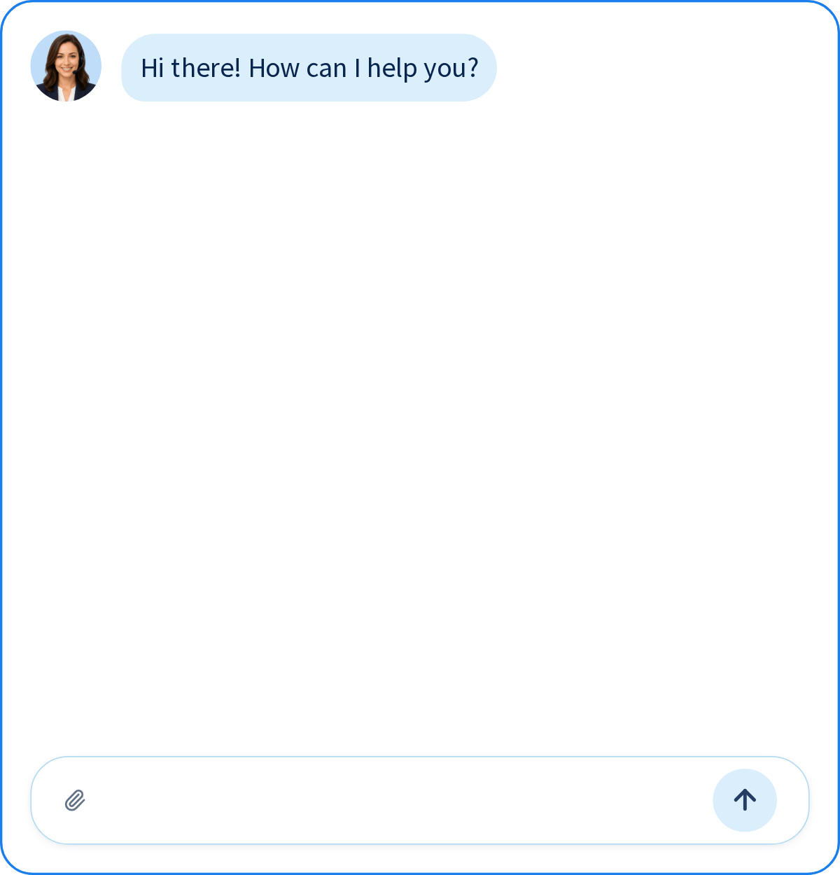 Animated Veem payment assistant showing a send-payment conversation.